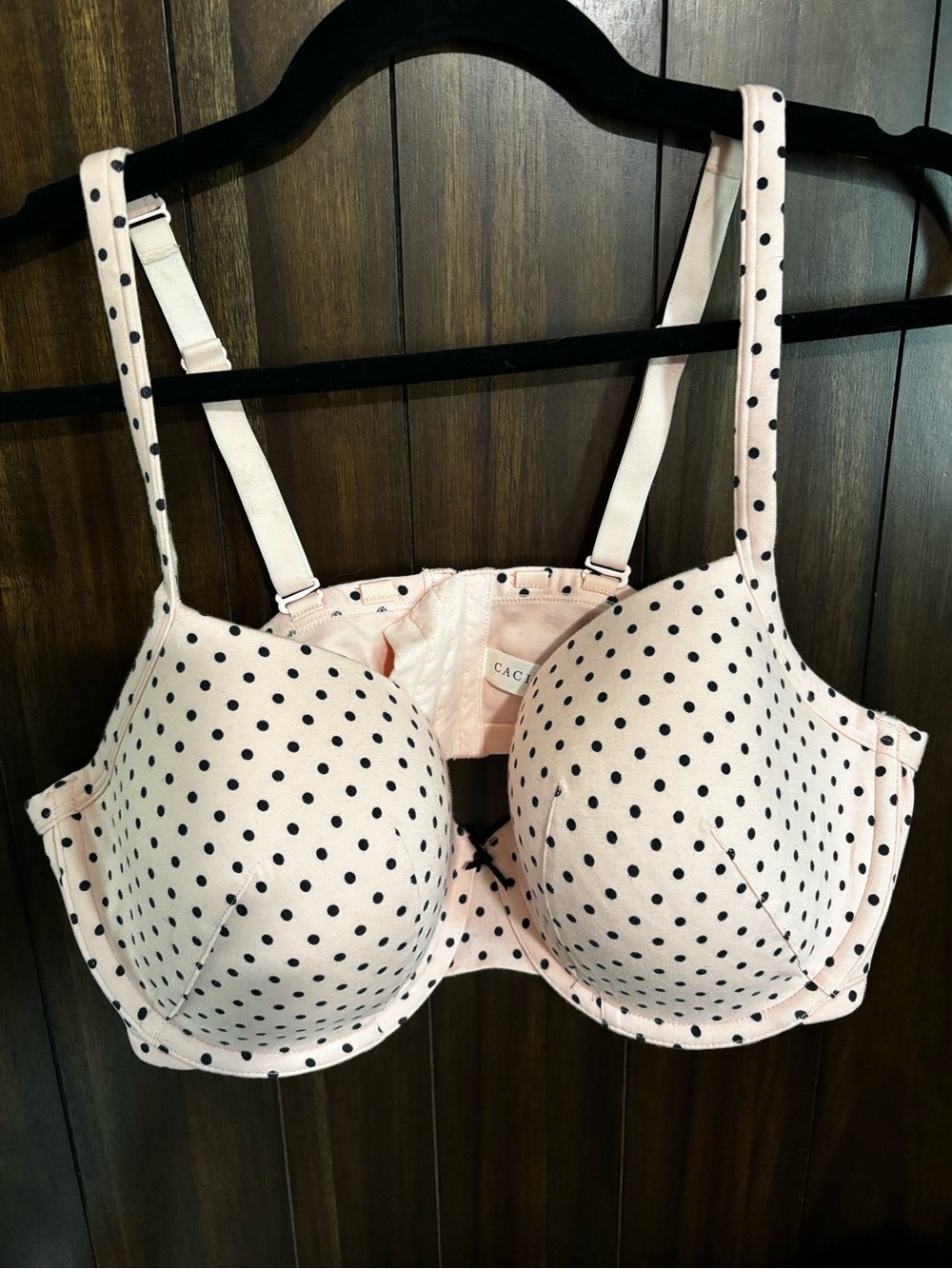 Cachique Lane Bryant Dot Light Pink Underwire T-Shirt Bra
